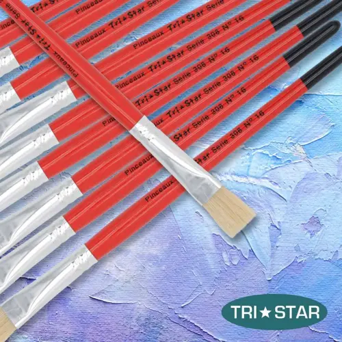 Pinceau soie pour peinture acrylique et huile - N°16 photo du produit