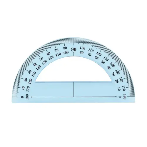 Rapporteur gradué - 12 cm - Plastique transparent - Wonday photo du produit