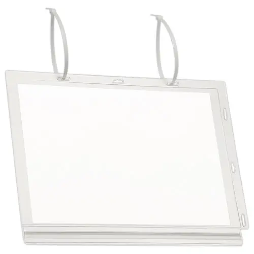 5 Pochettes d'affichage étanches - A4 - Fixation serre-câbles - DURABLE photo du produit