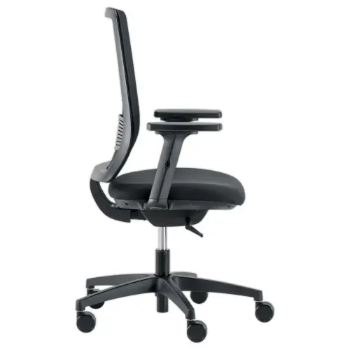 Siège OPERA accotoirs 3D noir monté photo du produit