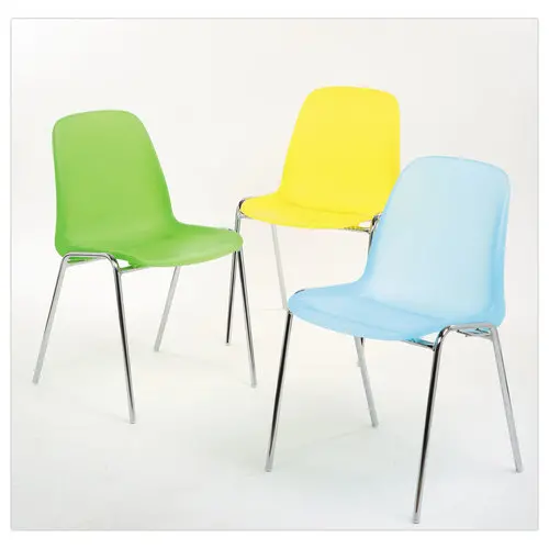 Chaise Charlotte translucide jaune photo du produit