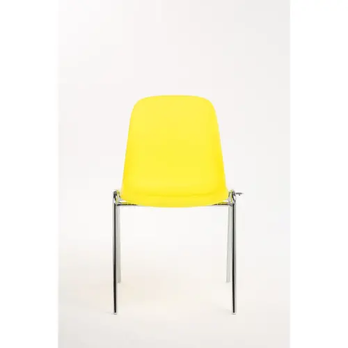 Chaise Charlotte translucide jaune photo du produit