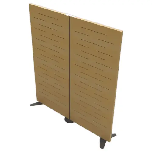 Cloison acoustique Hêtre H180cm montée photo du produit