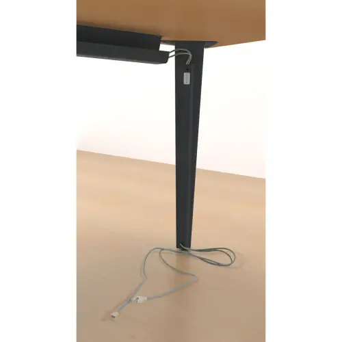 Bureau BORDEAUX 140 x 80 érable - pieds anthracite monté photo du produit