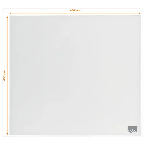 Tableau blanc en verre magnétique - 45 x 45 cm - NOBO photo du produit