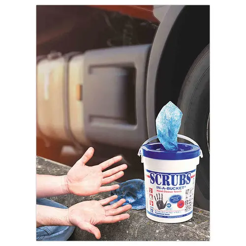 Lingettes nettoyantes mains en atelierSCRUBS photo du produit