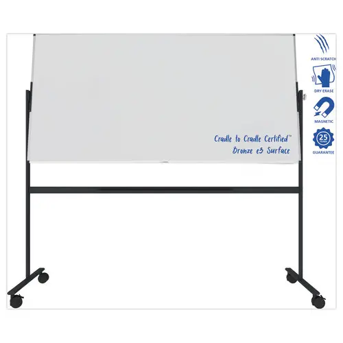 Tableau blanc rotatif Unite Plus - Surface émaillée - 100 x 200 cm - LEGAMASTER photo du produit
