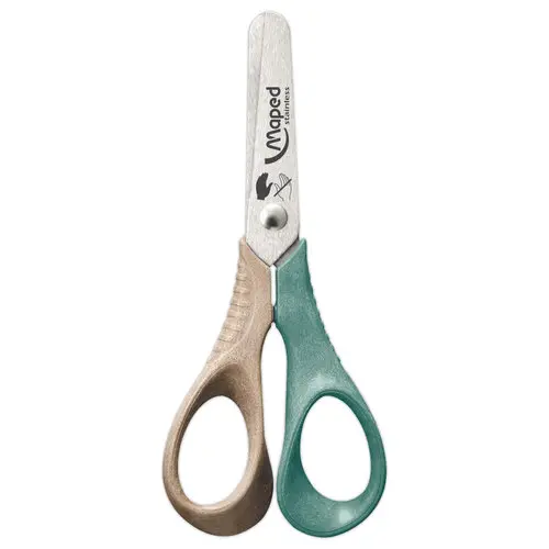 Ciseaux VIVO GAUCHER 12 cm SMILING PLANET, en bois FSC&reg;, en pr&eacute;sentoir photo du produit