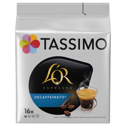 16 Doses Tassimo L'Or Espresso Decaffeinato 105,6g (16 T-discs) photo du produit