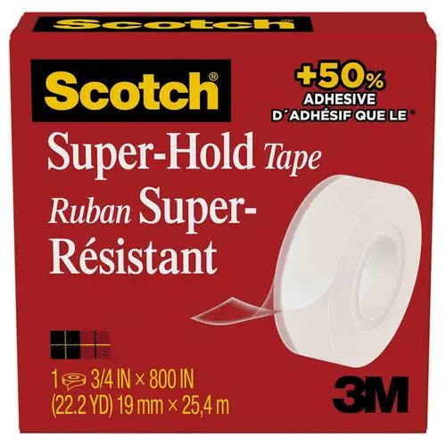 Ruban adhésif Super hold – Très résistant – 19 mm x 25,4 m – SCOTCH photo du produit