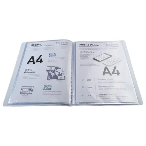 Protège-documents soudé Aquarel - 50 poches - Assortis - EXACOMPTA photo du produit