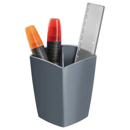 Pot à crayons CEP PRO GLOSS opaque - Gris photo du produit