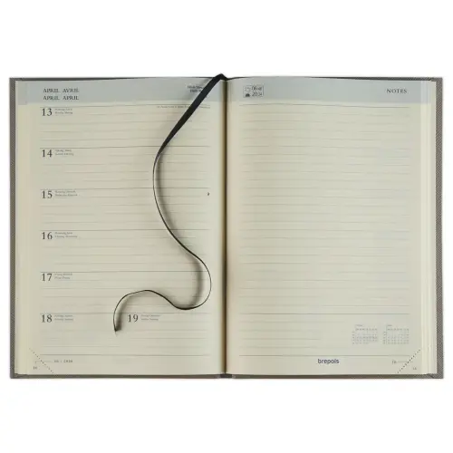 Agenda semainier Brepols KASHMIR - 15x21 cm - Bleu photo du produit
