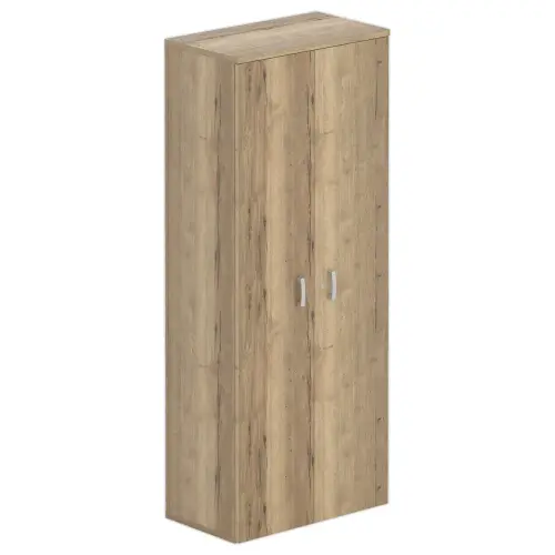 Armoire haute - 2 portes - 197 x 80 x 42 cm - Chêne veiné photo du produit