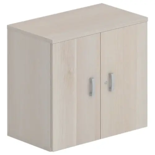 Armoire m&eacute;lamin&eacute;e 2 portes acacia hauteur 73 cm photo du produit