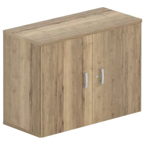 Armoire basse – 2 portes – 73 x 100 x 42 cm – Chêne veiné photo du produit