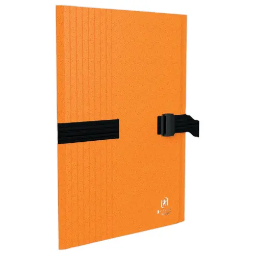 Chemise à sangle recyclée - bicolore - orange - OXFORD photo du produit