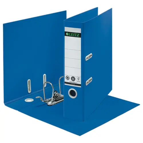 Classeurs à levier 180° LEITZ Recyclé A4 - Dos 8 cm - Bleu photo du produit