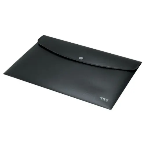 Pochette pression Leitz PP recyclé A4 noir photo du produit