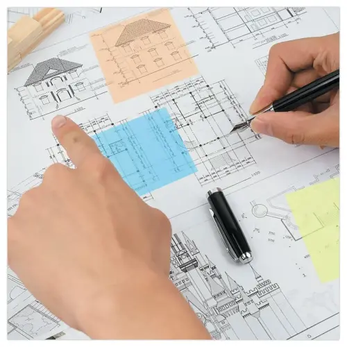 Paquet 50 feuilles de notes adh&eacute;sives transparentes 75x75 mm blanc photo du produit