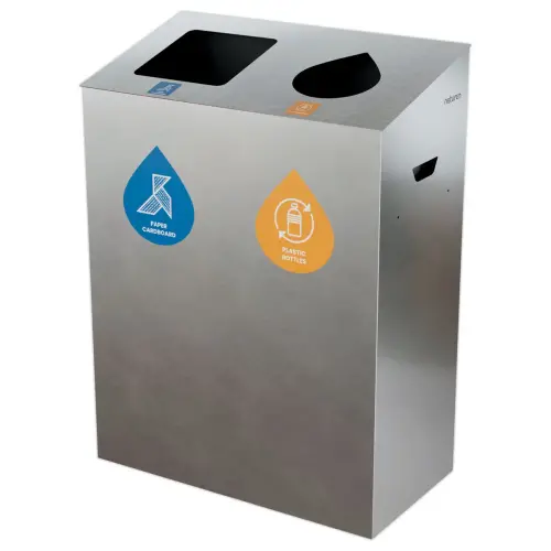 Poubelle double flux - 60L - NATUREN photo du produit