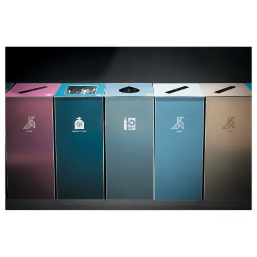 Poubelle double flux - 60L - NATUREN photo du produit