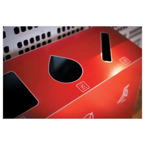 Poubelle 3 flux - 60L - NATUREN photo du produit