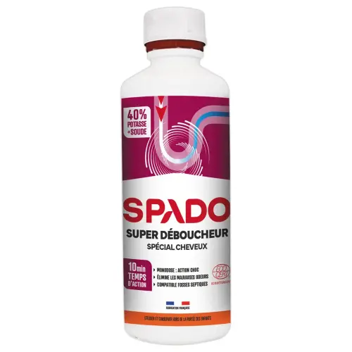 Déboucheur SPADO cheveux ecocert 500 ml photo du produit