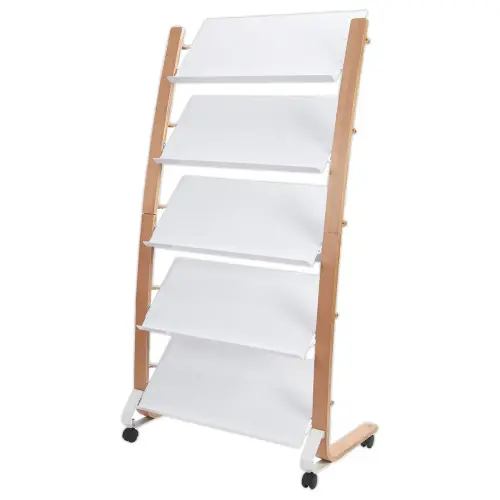 Pr&eacute;sentoir de sol mobile 15 compartiments photo du produit