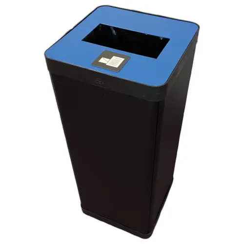 Poubelle de tri bleu photo du produit