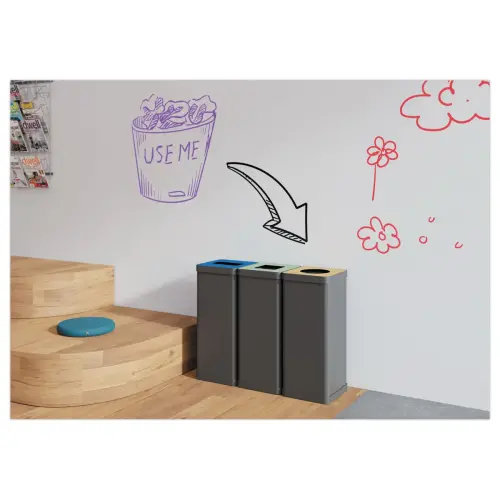 Poubelle de tri vert photo du produit