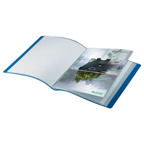 Protège-documents - A4 en PP recyclé - 40 pochettes - Bleu - Leitz photo du produit