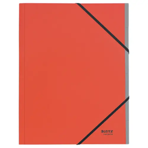 Trieur avec élastiques LEITZ 6 touches- 100% recyclé - Rouge photo du produit