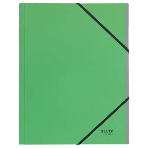 Trieur avec élastiques - 6 touches- 100% recyclé - vert - Leitz photo du produit