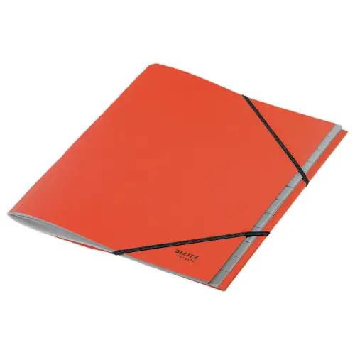 Trieur avec élastiques Leitz 12 touches - 100% recyclé - Rouge photo du produit
