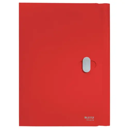 Chemise 3 rabats - A4 - PP recyclé - Rouge - LEITZ photo du produit