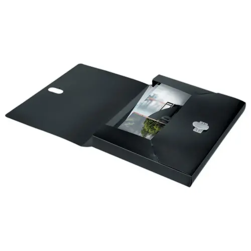 Bo&icirc;te de classement recycl&eacute; - Noir - Leitz photo du produit