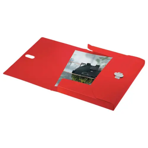 Boîte de classement recyclé - rouge - LEITZ photo du produit