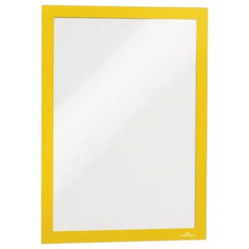 2 Cadres d'affichage adhésifs DURAFRAME - A4 - Jaune - Durable photo du produit