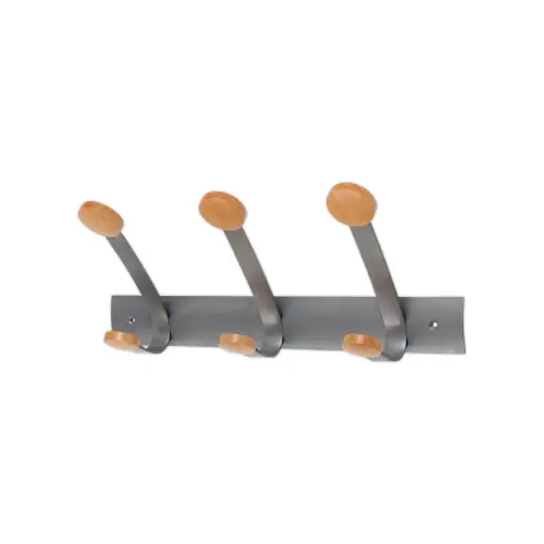 Pat&egrave;res acier et bois gris m&eacute;tallis&eacute;/bois photo du produit