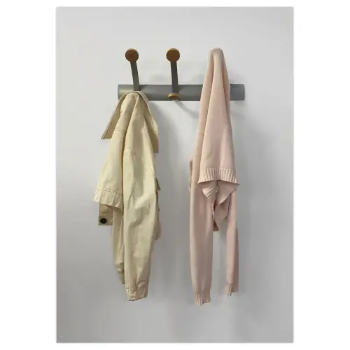 Pat&egrave;res acier et bois gris m&eacute;tallis&eacute;/bois photo du produit