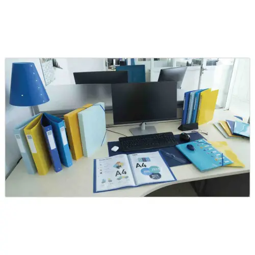 4 Classeurs 2 anneaux 1.5 cm PP recyclé BeeBlue - A4 - EXACOMPTA photo du produit