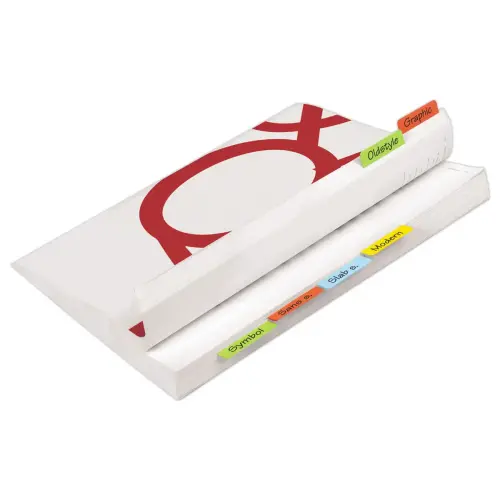 Index double face - 12 x 40 mm - Coloris assortis - DJOIS photo du produit