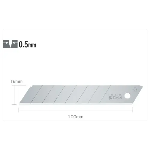 30 Lames pour cutter - lames sécables de 18 mm photo du produit