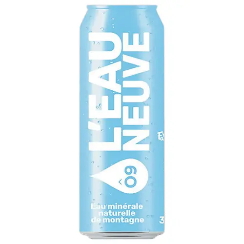 24 Canettes Eau Neuve slim plate - 33cl photo du produit