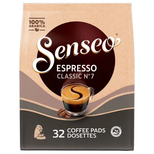 Sachet de 32 dosettes de café Senseoo Expresso classique