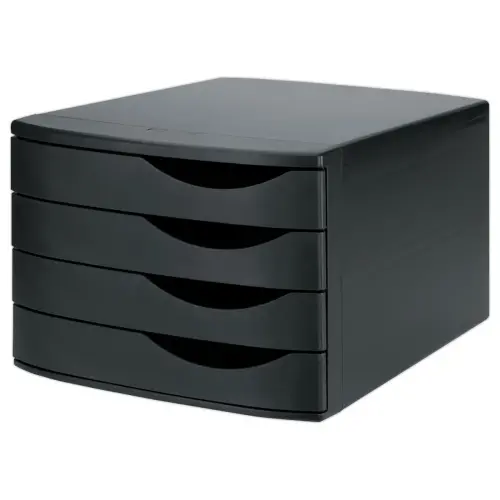 Module de classement re-solution 4 tiroirs 216x300x375 mm noir photo du produit