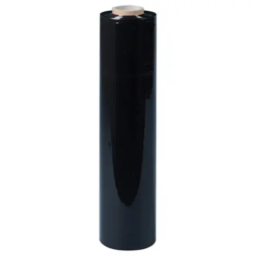 6 Rouleaux de film étirable manuel 17µ -450mm x 270m noir photo du produit