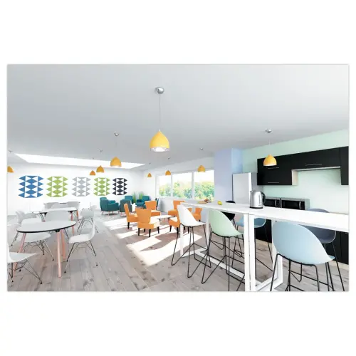 2 Chaises hautes VOID piétement luge Blanc photo du produit