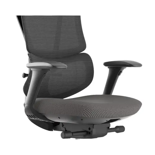 Siège ERGOSTAR ULTRA synchrone têtière accotoirs soutien lombaire noir résille photo du produit